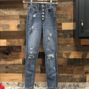 Aeropostale super high rise jeans